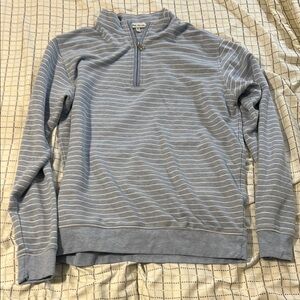 Peter Millar Men's Blue Striped Sweater